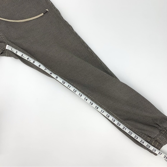 Retrod Beige & Black Houndstooth Pull-On Jogger Style Cotton Ankle Pants, XS - Picture 14 of 16